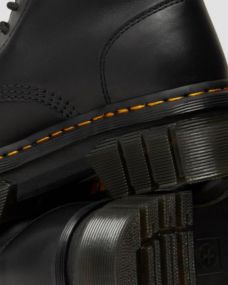 Men's Dr Martens Audrick Nappa Leather Platform Ankle Boots Black | Singapore_Dr65418