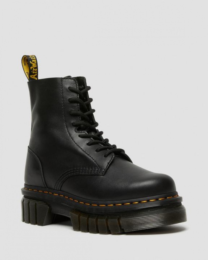 Men\'s Dr Martens Audrick Nappa Leather Platform Ankle Boots Black | Singapore_Dr65418